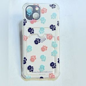 Paw Prints I phone 14 jelly case
